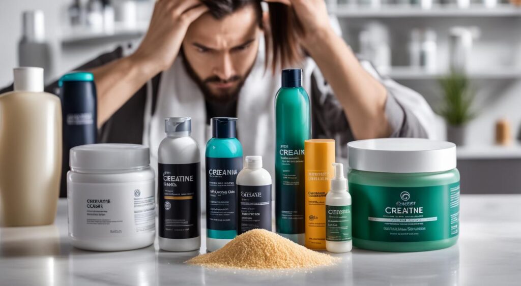 como evitar queda de cabelo ao tomar creatina