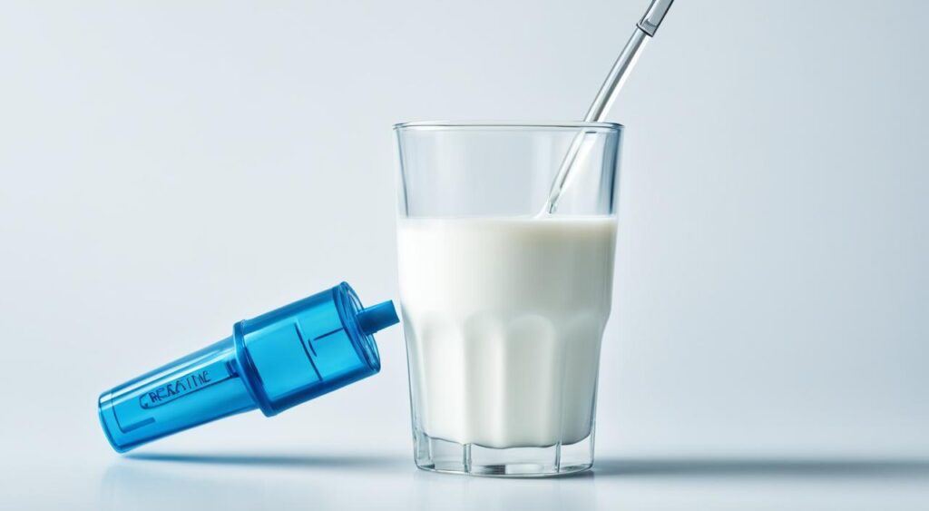 riscos de tomar creatina com leite